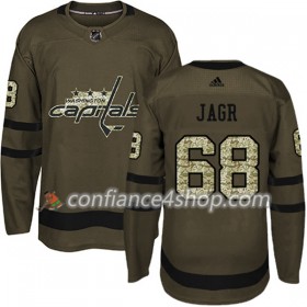 Adidas Maillot de Hockey Washington Capitals Jaromir Jagr 68 2017-2018 Camo Vert Authentic - Homme